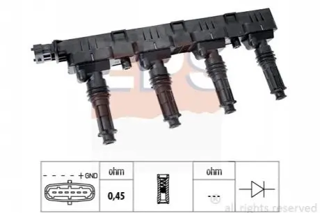 Котушка запалювання MB E-class (W211)/C-class (W203) 1.8 02-08 (M271) EPS 1970420 Купити в Україні