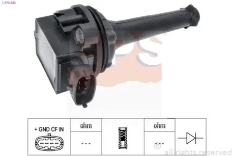 Катушка зажигания Volvo S70 S80 (1cyl) EPS 1.970.448 Купить в Украине