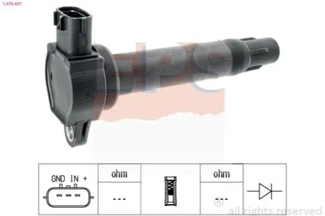 Котушка запалювання Peugeot 4007 07-13 EPS 1.970.497 Купити в Україні
