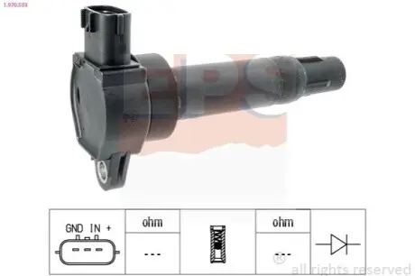 DB Катушка зажигания SMART Fortwo 1,0 07- EPS 1.970.503 Купить в Украине