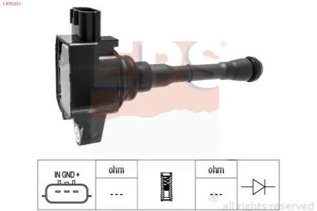 Котушка запалювання Nissan Juke 1.6 DIG-T 10 EPS 1.970.551