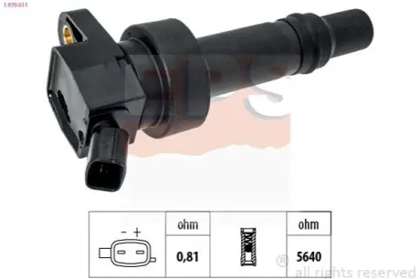 Котушка запалювання Hyundai i30/Cee'd 1.6/1.6GDI 10 EPS 1.970.611 Купити в Україні