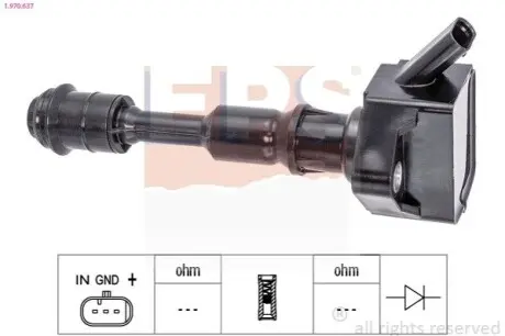 Котушка запалювання Volvo S60/S80/V40/V60/V70/V90/XC40/XC60/XC70/XC90 13 EPS 1.970.637 Купити в Україні