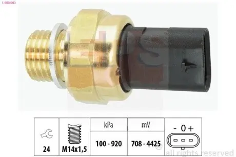 Датчик тиску оливи Opel Astra J 09-15/Zafira C 2.0CDTI 11- (M14x1.5) EPS 1.980.003