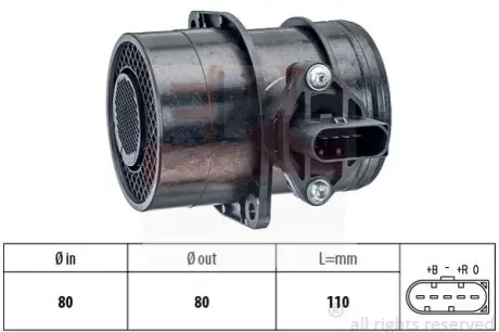 Витратомір повітря VW T5 2.5TDI/Caddy 2.0TDI/LT 2.8TDI/CDI 97-09 EPS 1.991.191 Купити в Україні