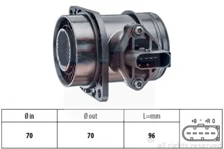 Витратомір повітря Skoda Octavia/VW Bora/Golf IV 1.9TDI EPS 1.991.325 Купити в Україні