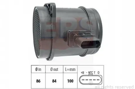 Витратомір повітря VW Passat B6 3.2-3.6 FSI 05-11/Touareg 05-10 3.6 V6 FSI EPS 1.991.329 Купити в Україні