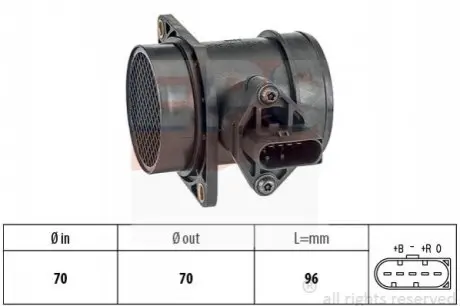 Витратомір повітря Audi A6/VW Golf IV 1.8T 97-06 EPS 1.991.441 Купити в Україні