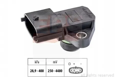 Датчик давления воздуха во впускном коллекторе Volvo S60/S80/V60/XC60/XC70 EPS 1993250 Купить в Украине