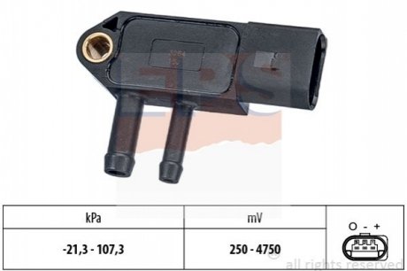 Датчик тиску каталізатора VAG Caddy/T5 10- (сажового фільтру) - 1.993.266 (076906051B, 1K0131552L, 1K0131552M) EPS 1993266