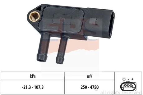 Датчик давления катализатора VAG Caddy/T5 10- (сажевого фильтра)) EPS 1993266