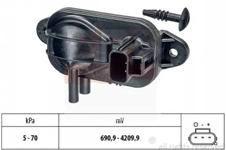 FORD датчик тиску вихлопних газів Focus, Mondeo, 1,6-2,0TDCi 10- EPS 1993268 Купити в Україні