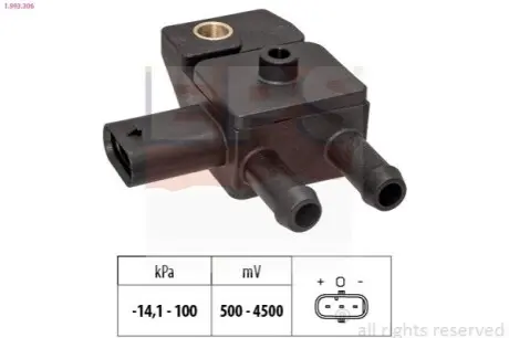 Датчик тиску випусних газів EPS 1.993.306 Купити в Україні