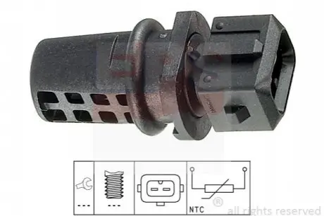 Датчик темп. впуск. воздух Daewoo Lanos, Leganza, Nubira 1.4-2.0 16V 05.97- Volvo 1.6-2.5 EPS 1.994.008 Купить в Украине