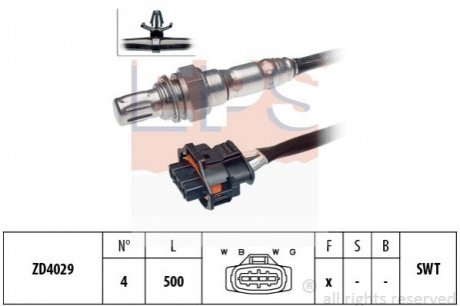 OPEL ЛЯМБДА ЗОНД Astra H, Zafira B, Vectra C, 1,6-1,8 EPS 1.998.065 (фото 1)