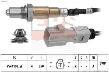 Лямбда зонд Toyota Avensis 1.6-2.0 VVT-i 03-08 EPS 1.998.556 Купити в Україні