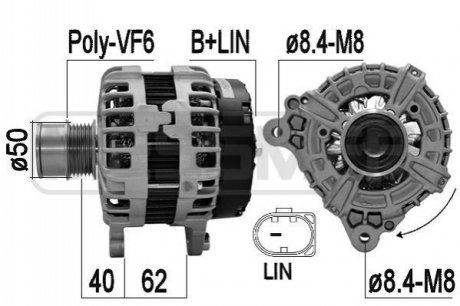 Автозапчасть ERA 209614A