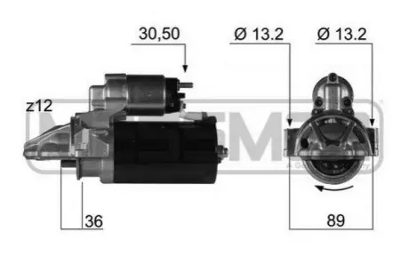 Стартер Ford Transit 2.2-2.4TDCi 06-/Land Rover Defender 07-17/Peugeot Boxer/Fiat Ducato 06-(2kw) ERA 220353A Купити в Україні
