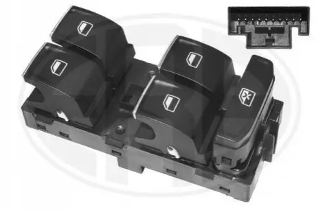 Кнопка склопідіймача (L) VW Golf/Passat 14- (блок) ERA 662526
