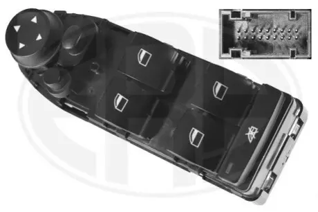 Кнопка склопідіймача (L) BMW X1 (E84) 09-15 N20/N46/N47/N52 (блок) ERA 662591 Купити в Україні