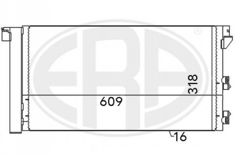 Радиатор кондиционера ERA 667001 (фото 1)
