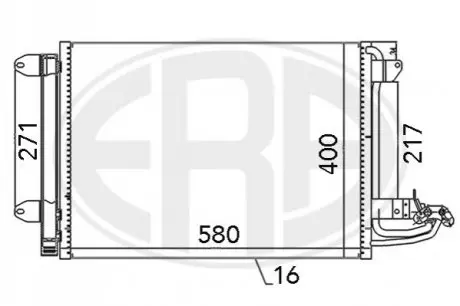 Радiатор кондицiонера ERA 667003 Купити в Україні