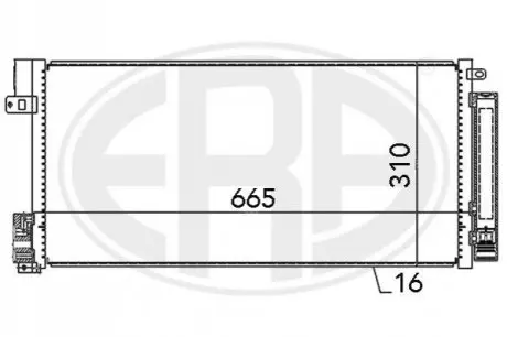 Радіатор кондиціонера ERA 667004 Купити в Україні