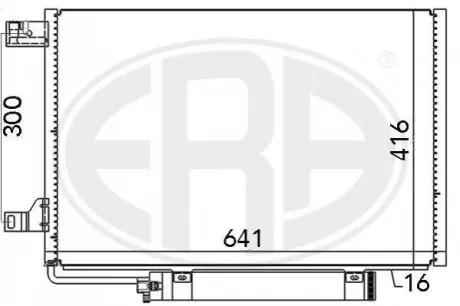 Радiатор кондицiонера ERA 667006 Купити в Україні