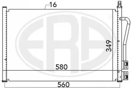 Радиатор кондиционера ERA 667007 Купить в Украине