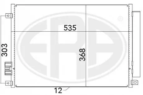 Радiатор кондицiонера ERA 667008 Купити в Україні