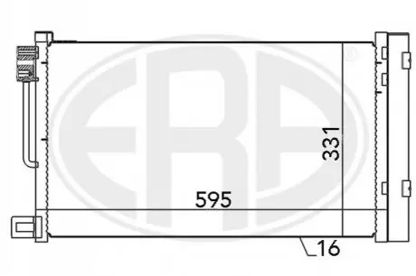 Радиатор кондиционера ERA 667010 Купить в Украине
