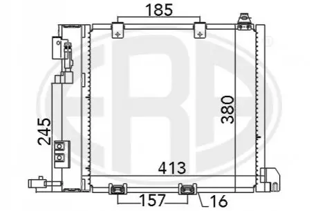 Радіатор кондиціонера ERA 667011 Купити в Україні