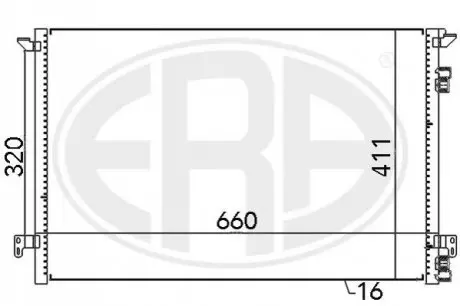 Радіатор кондиціонера ERA 667012 Купити в Україні