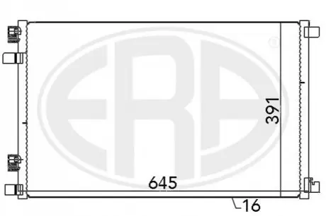 Радіатор кондиціонера ERA 667021 Купити в Україні