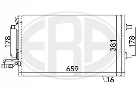Радiатор кондицiонера ERA 667027 Купити в Україні