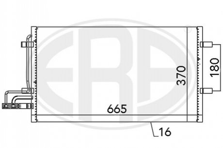 Радиатор кондиционера ERA 667029