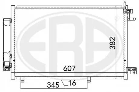 Радиатор кондиционера ERA 667031 Купить в Украине