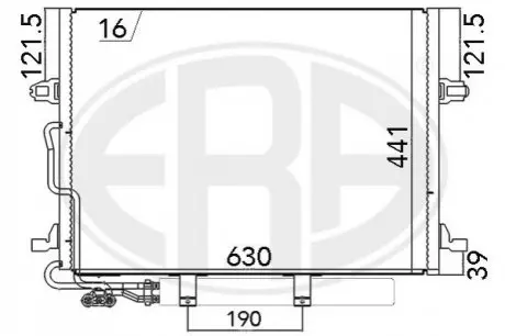 Радіатор кондиціонера ERA 667033 Купити в Україні