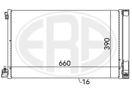 Радіатор кондиціонера ERA 667049 Купити в Україні
