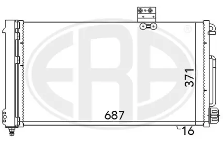 Радіатор кондиціонера ERA 667050 Купити в Україні
