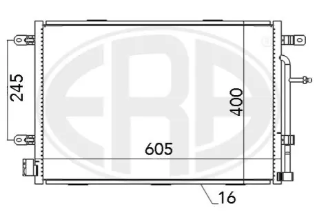 Радіатор кондиціонера ERA 667052 Купити в Україні