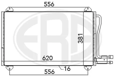 Радиатор кондиционера ERA 667055