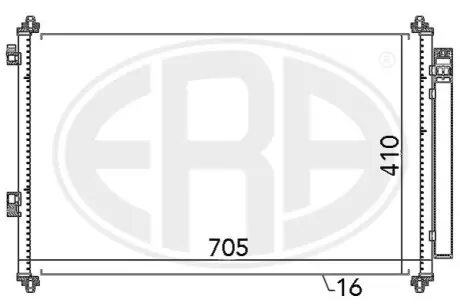 Радіатор кондиціонера ERA 667057 Купити в Україні