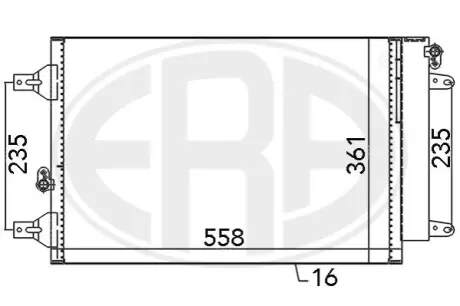 Радіатор кондиціонера ERA 667059 Купити в Україні