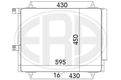 Радіатор кондиціонера ERA 667063 Купити в Україні