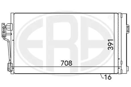 Радiатор кондицiонера з осушувачем ERA 667064 Купити в Україні
