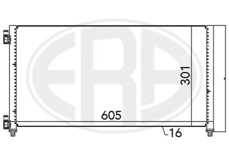 Радиатор кондиционера ERA 667066 Купить в Украине