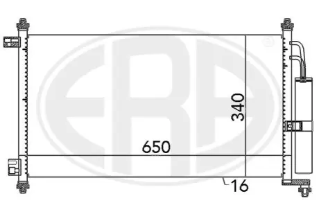 Радіатор кондиціонера ERA 667069 Купити в Україні