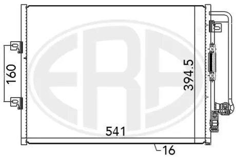 Радиатор кондиционера ERA 667072