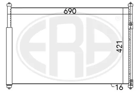 Радіатор кондиціонера ERA 667080 Купити в Україні
